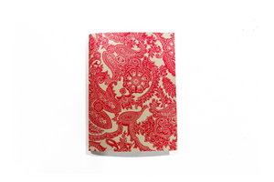 Hand Bound Red Paisley Sketchbook