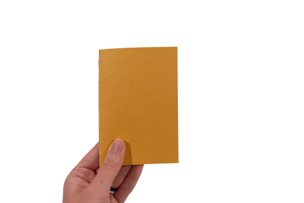 Mini Hand Bound Golden Yellow Sketchbook