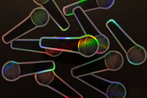 Holographic Microphone Sticker